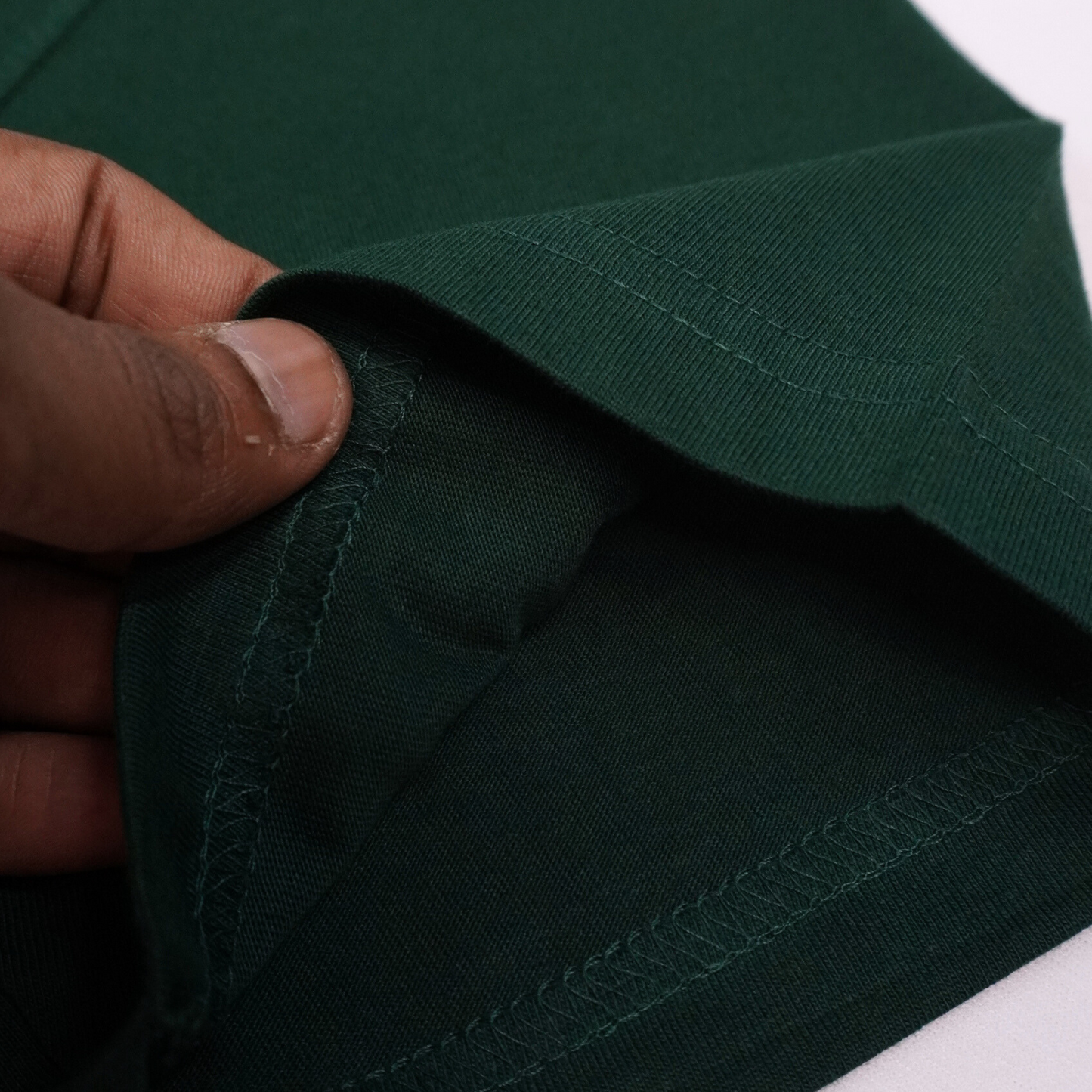 Amirozone Regular Fit Round Neck Green T-shirt
