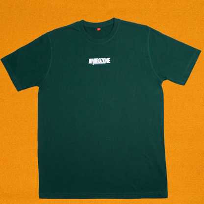 Amirozone Regular Fit Round Neck Green T-shirt